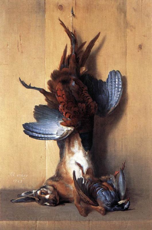 OUDRY, Jean-Baptiste Still-life with Pheasant Spain oil painting art